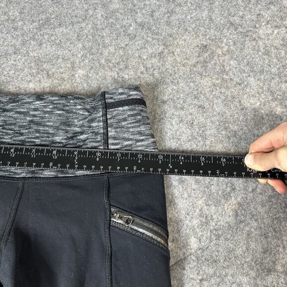 Lululemon Women's 4 Dramatic Static Toasty Tech Tights Black Gray - Picture 4 of 8